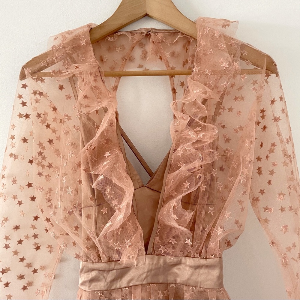 For Love And Lemons Peach Starlet Mini Dress Rare - Picture 10 of 14